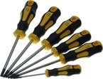 Wkrętaki Torx T10-T30 z otworem, 6 szt.