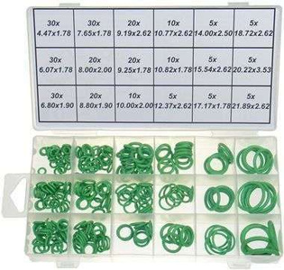 Uszczelniacze do klimatyzacji, 4.47-21.89 mm, 265 szt.