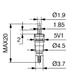 10 szt Standardowy zaworek serwisowy 19 x 5,1 mm do klimatyzacji 