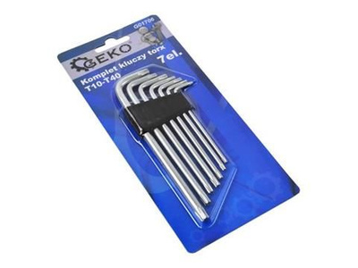 Kpl. kluczy torx T10-T40 7el.