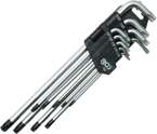 Klucze Torx T10-T50 z otworem, 9 szt.