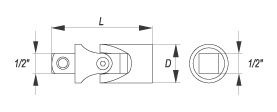 PRZEGUB CARDANA 1/2"